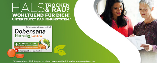 DOBENSANA Herbal Vitamine C Miel & Pastillage Zinc, 16 pcs