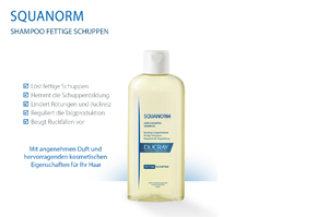 DUCRAY SQUANORM Shampooing pour pellicules grasses, 200 ml