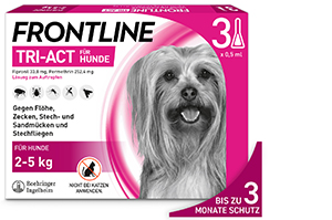 FRONTLINE Tri-Act Légère pour chiens 2-5 kg, 3 pces