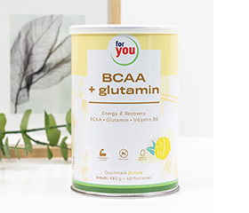 FOR YOU BCAA+glutamin Energy & Recovery Citron, 480 g