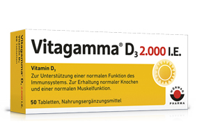 VITAGAMMA D3 2.000 U.I. Vitamine D3 NEM Comprimés, 100 pc
