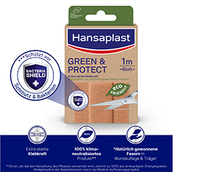 HANSAPLAST Green & Pansement Protect 6 cmx1 m, 1 pc