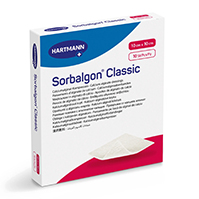 SORBALGON Compresse d'alginate de calcium Classic 10x10 cm, 10 pces