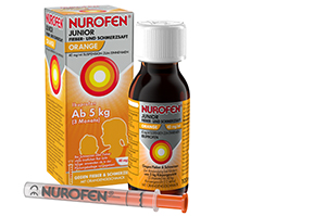 NUROFEN Junior jus de fièvre et antidouleur Oran.40 mg/ml, 100 ml