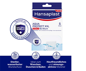 HANSAPLAST Aqua Protect pansement stérile 8x10 cm, 5 pces