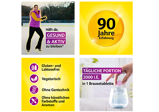 VIGANTOLVIT 2000 UI de vitamine D3 en comprimés effervescents, 60 comprimés