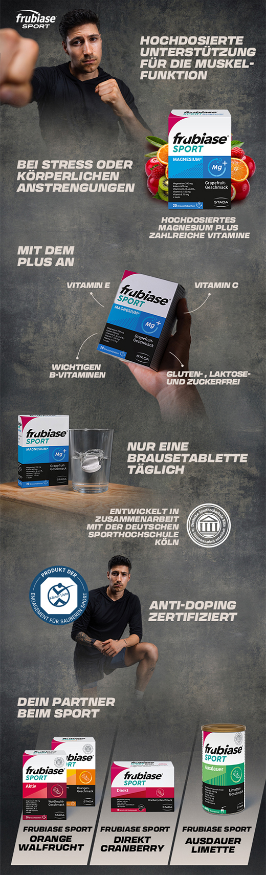 FRUBIASE MAGNESIUM Plus comprimés effervescents, 20 pc