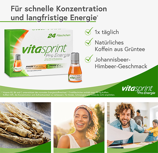 VITASPRINT Flacons à boire Pro Energie, 8 pcs