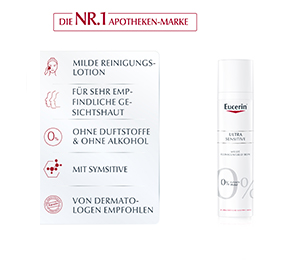 EUCERIN SEH Lotion nettoyante UltraSensitive, 100 ml