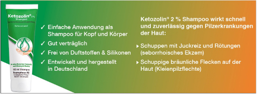 KETOZOLIN Shampooing 2%, 60 ml