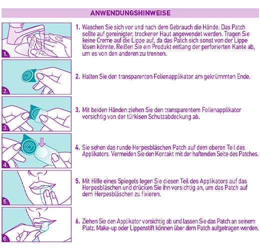 COMPEED Applicateur de patch pour vésicules d'herpès HRA, 15 pièces