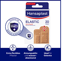 HANSAPLAST Elastic Patch Strips, 20 pièces