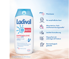 LADIVAL Lotion après-rasage Peau sensible Plus, 200 ml