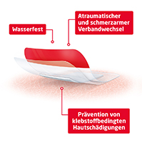LEUKOMED T plus skin sensitive stérile 8x10 cm, 5 pces