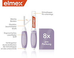 ELMEX Brosses interdentaires ISO Gr.6 1,1 mm violet, 8 pces