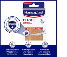 HANSAPLAST Pansement élastique 6 cmx1 m, 1 pc