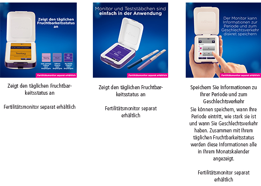 CLEARBLUE Bâtonnets de test de fertilité 30+3, 33 pièces