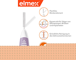 ELMEX Brosses interdentaires ISO Gr.6 1,1 mm violet, 8 pces