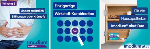IMODIUM akut Duo 2 mg/125 mg comprimés, 12 pcs