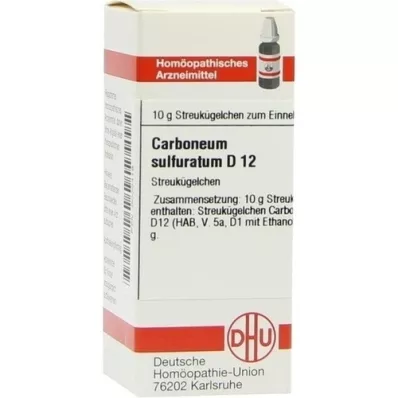 CARBONEUM SULFURATUM D 12 globules, 10 g