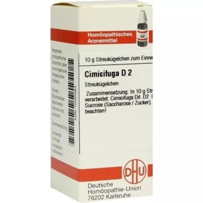 CIMICIFUGA D 2 globules, 10 g CIMICIFUGA D 2 globules, 10 g