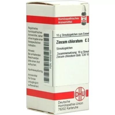 ZINCUM CHLORATUM C 30 globules, 10 g