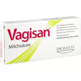 VAGISAN Suppositoires vaginaux dacide lactique, 7 pc