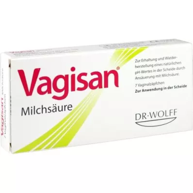 VAGISAN Suppositoires vaginaux dacide lactique, 7 pc VAGISAN Suppositoires vaginaux dacide lactique, 7 pc