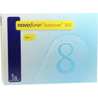 NOVOFINE Canules Autocover 8 mm 30 G, 100 pièces