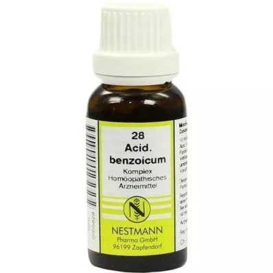 ACIDUM BENZOICUM KOMPLEX Dilution n°28, 20 ml ACIDUM BENZOICUM KOMPLEX Dilution n°28, 20 ml