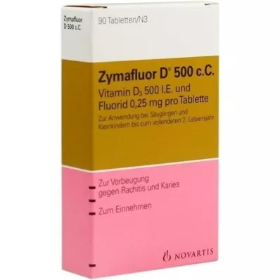 ZYMAFLUOR Comprimés D 500 C C, 90 pc