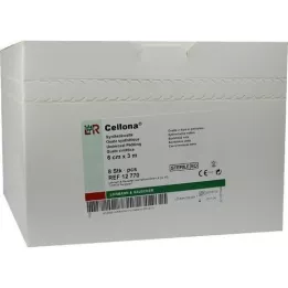 CELLONA Ouate synthétique stérile 6 cmx3 m, 8 pièces