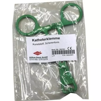 KATHETERKLEMME plastique en forme de ciseaux, 1 pièce