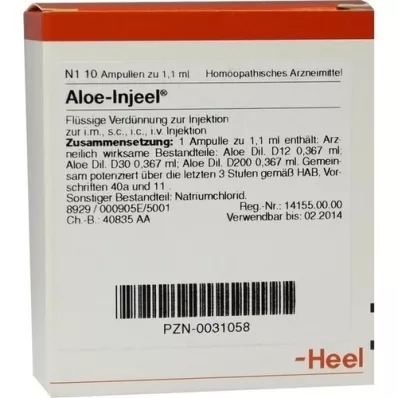 ALOE INJEEL Ampoules, 10 pc ALOE INJEEL Ampoules, 10 pc