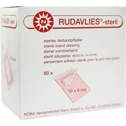 RUDAVLIES-pansement stérile 6x10 cm, 50 pc