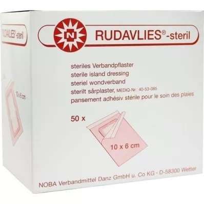 RUDAVLIES-pansement stérile 6x10 cm, 50 pc
