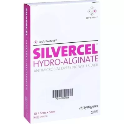 SILVERCEL Bandage hydroalginate 5x5 cm, 10 pc SILVERCEL Bandage hydroalginate 5x5 cm, 10 pc