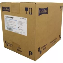 AMPUWA Flacon en plastique pour solution injectable/pour perfusion, 10X500 ml