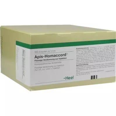 APIS HOMACCORD Ampoules, 100 pc APIS HOMACCORD Ampoules, 100 pc