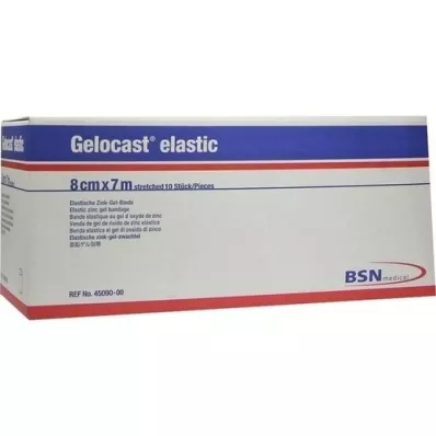 GELOCAST bandage élastique en gel de zinc 8 cmx7 m, 10 pc