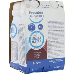 FRESUBIN ENERGY Fibre DRINK Gourde Cerise, 4X200 ml