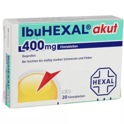 IBUHEXAL aigu 400 comprimés pelliculés, 20 pc IBUHEXAL aigu 400 comprimés pelliculés, 20 pc