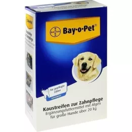 BAY O PET Bandes dentaires à mâcher pour grands chiens, 140 g