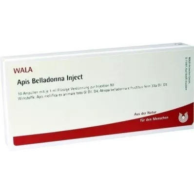APIS BELLADONNA Injecter des ampoules, 10X1 ml