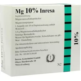 MG Solution injectable Inresa à 10 %, 10X10 ml