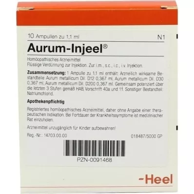 AURUM INJEEL Ampoules, 10 pc AURUM INJEEL Ampoules, 10 pc