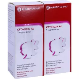 CETIRIZIN AL 1 mg/ml de sirop, 2X75 ml