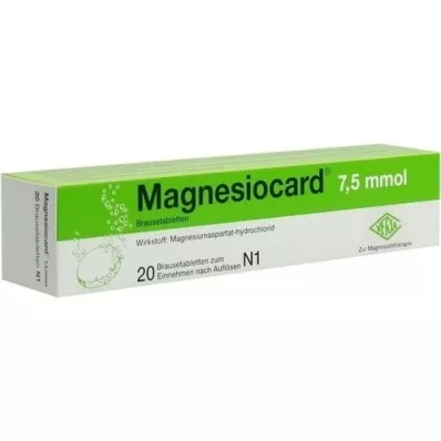 MAGNESIOCARD Comprimés effervescents de 7,5 mmol, 20 pc