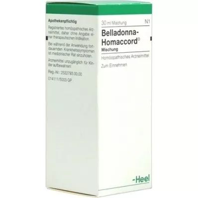 BELLADONNA HOMACCORD Gouttes, 30 ml BELLADONNA HOMACCORD Gouttes, 30 ml