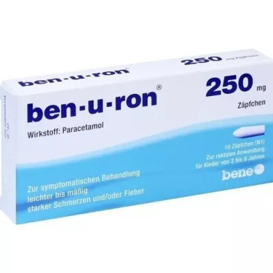 BEN-U-RON 250 mg suppositoires, 10 pc